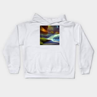 Stairway of Flowing Water Kids Hoodie